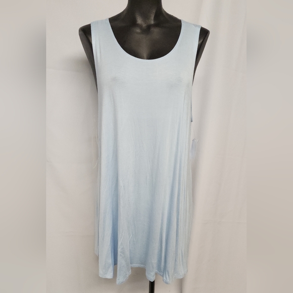 Anzules flowy jersey tank top. Sz XL. Light blue.  Nwts - Picture 4 of 4